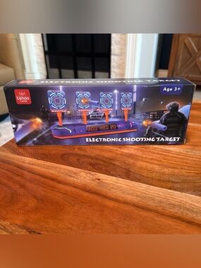 Electronic Darts Shooting Target in Purple and Orange Sealed NEW